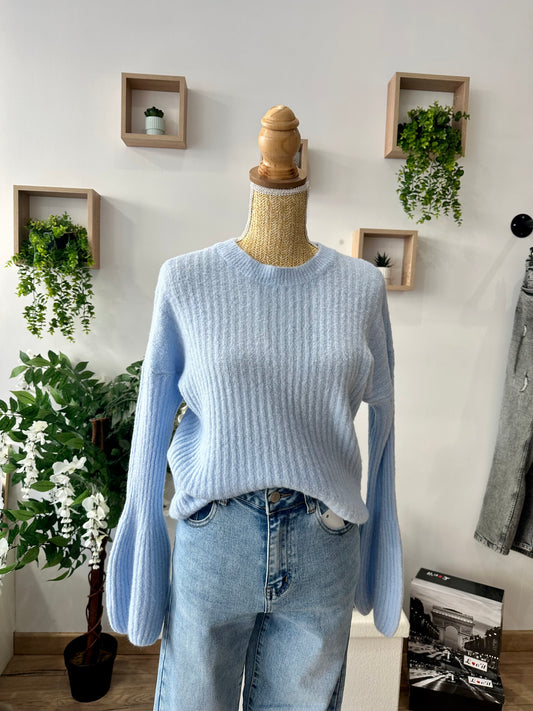 Pull manches bouffantes