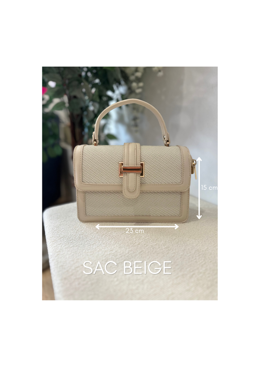 Petit sac beige
