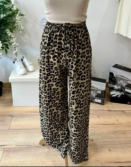 Pantalon léopard