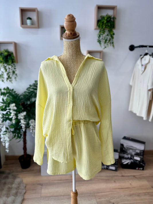 Chemise jaune